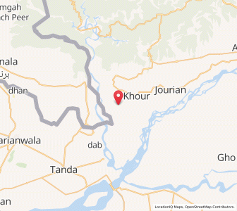 Map of Budwal, Kashmir