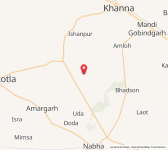 Map of Buga Kalan, Punjab
