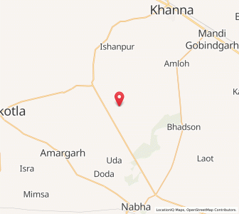 Map of Buga Khurd, Punjab