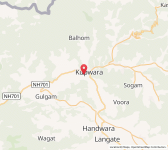 Map of Buhipur, Kashmir