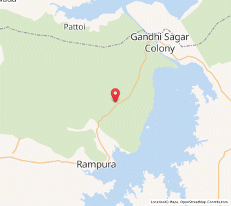 Map of Buj, Madhya Pradesh
