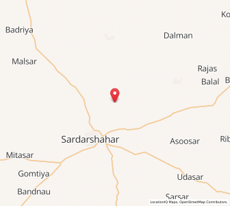 Map of Bukansar, Rajasthan