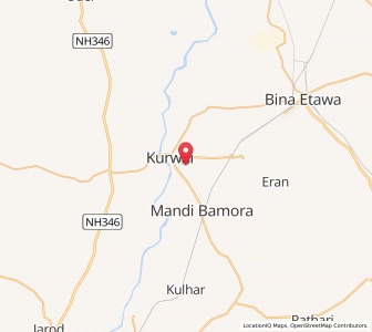 Map of Bukhara, Madhya Pradesh