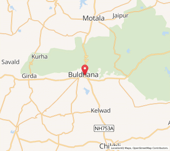Map of Buldana, Maharashtra