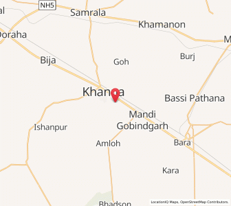 Map of Bulipur, Punjab