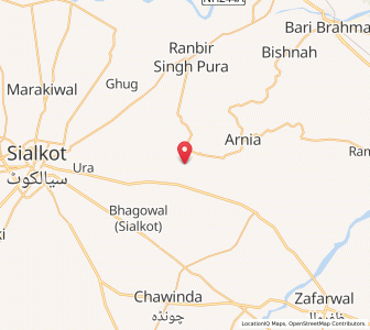 Map of Bulli Chak, Kashmir