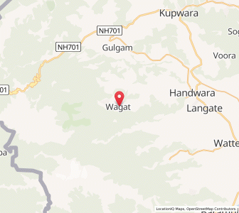 Map of Buna Wadar, Kashmir
