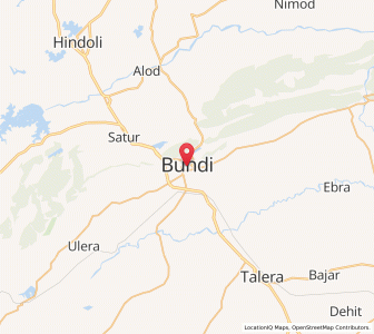 Map of Bundi, Rajasthan