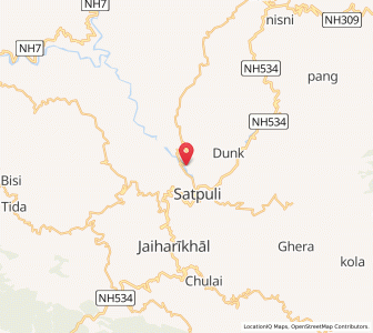 Map of Bunga, Uttarakhand