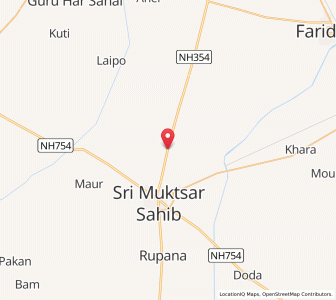 Map of Bura Gujar, Punjab