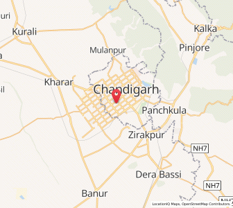 Map of Burail, Chandigarh