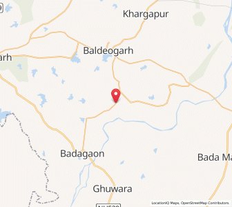 Map of Burera, Madhya Pradesh