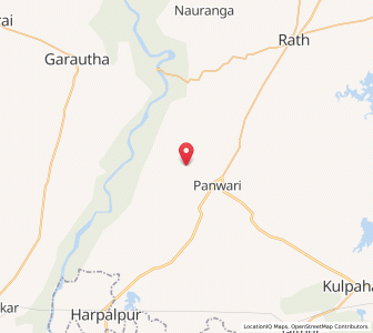 Map of Burero, Uttar Pradesh