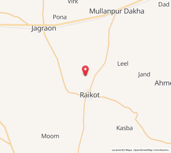 Map of Burj Hari Singh Wala, Punjab