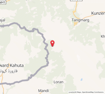 Map of Burji Pand, Kashmir