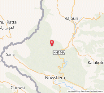 Map of Burla Nariala, Kashmir