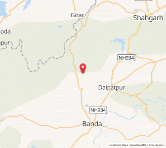 Map of Burna, Madhya Pradesh