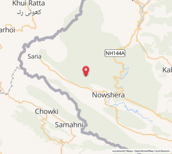 Map of Buroth, Kashmir