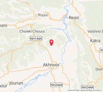 Map of Burui, Kashmir