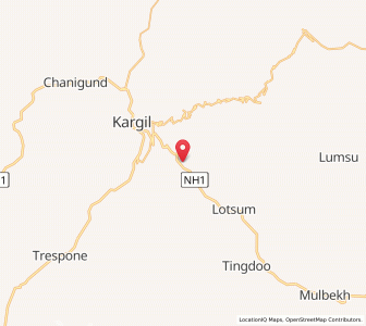 Map of Buruqqu, Kashmir