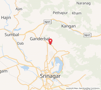 Map of Busarbog, Kashmir