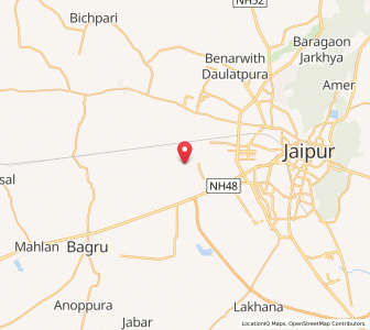 Map of Buthariya, Rajasthan