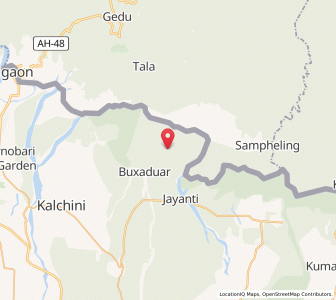 Map of Buxa Duar, West Bengal