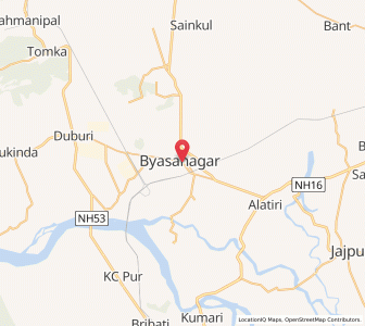 Map of Byasanagar, Odisha