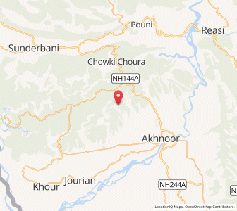Map of Cahi, Kashmir
