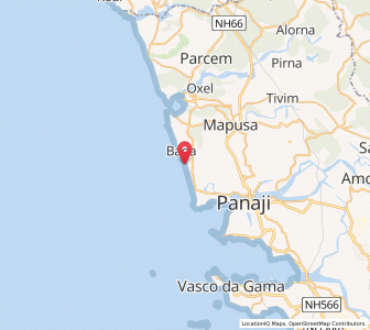 Map of Calangute, Goa