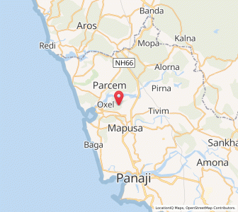 Map of Camorlim, Goa