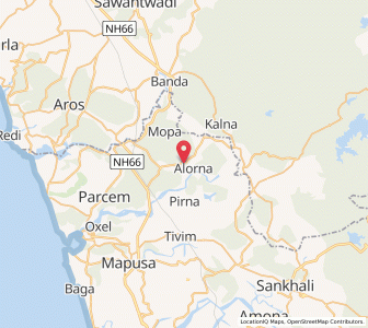 Map of Cancarvornem, Goa