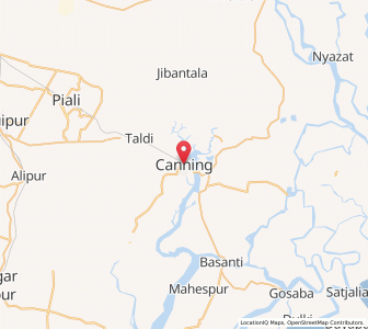 Map of Canning, West Bengal