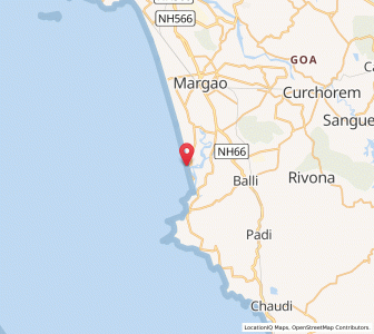 Map of Cavelossim, Goa