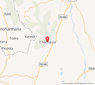 Map of Chachaura, Madhya Pradesh