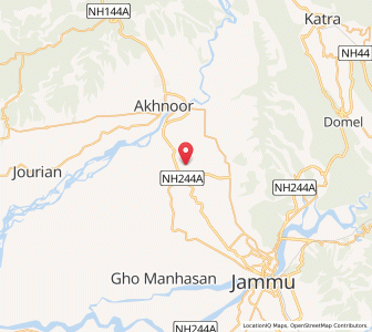 Map of Chad Baran, Kashmir