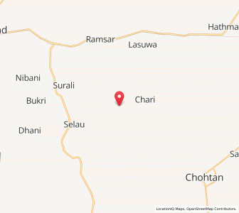 Map of Chadahar, Rajasthan