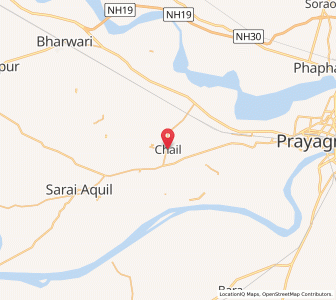 Map of Chail, Uttar Pradesh