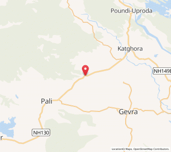 Map of Chaitma, Chhattisgarh