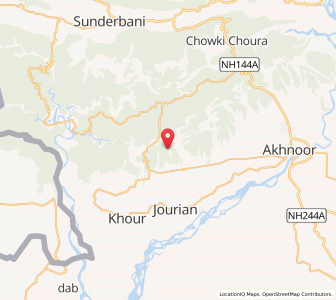 Map of Chajjar, Kashmir