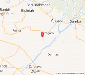 Map of Chak Alia, Kashmir