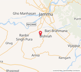 Map of Chak Bahadur Khan, Kashmir