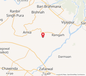 Map of Chak Deoli, Kashmir