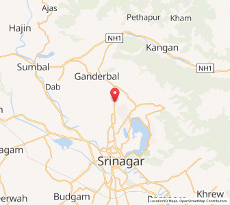 Map of Chak-i-Chandor, Kashmir