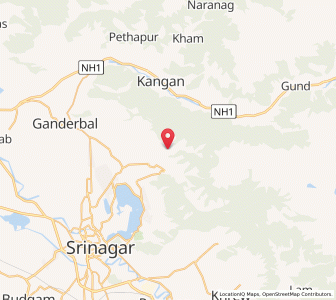 Map of Chak-i-Dara, Kashmir