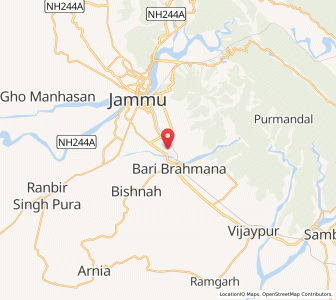 Map of Chak Jalo, Kashmir