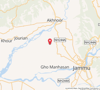Map of Chak Lalial, Kashmir