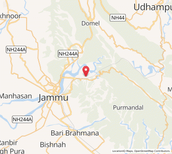Map of Chak Largan, Kashmir
