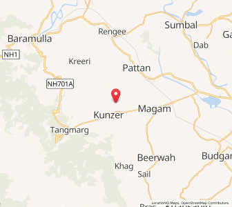 Map of Chak Naran Das, Kashmir