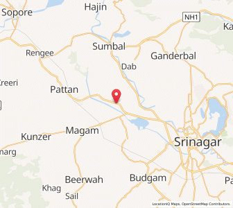 Map of Chak Ranbergad Partapgad, Kashmir